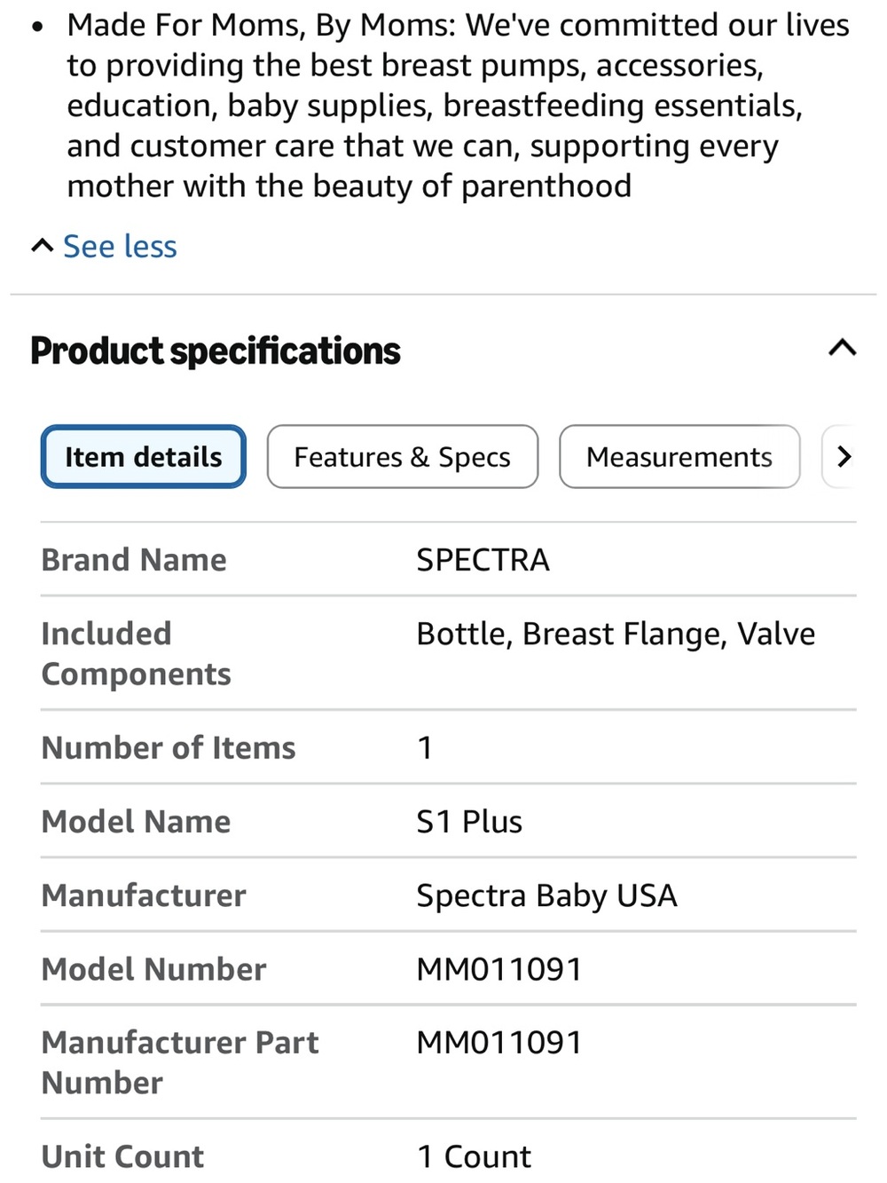 Spectra S1 Electric Breast Pump - Picture 8 of 14
